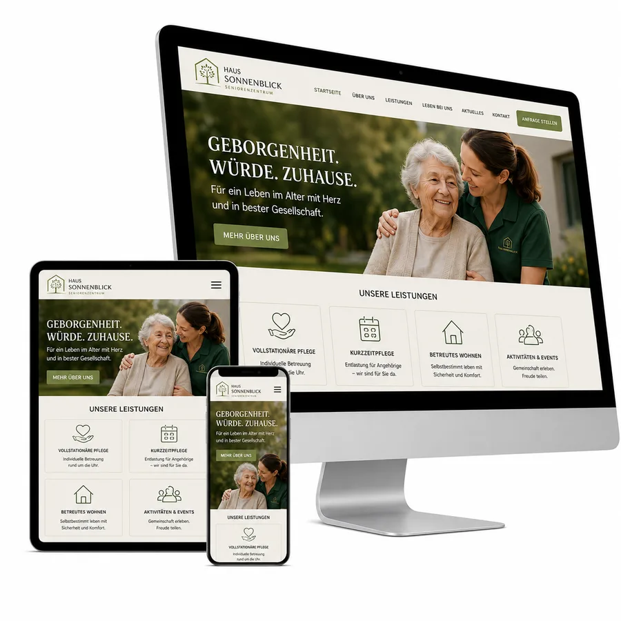 Website-Konzept Referenz: Haus Sonnenblick
