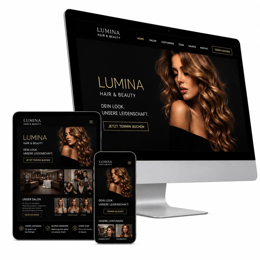 Website-Konzept Referenz: Lumina