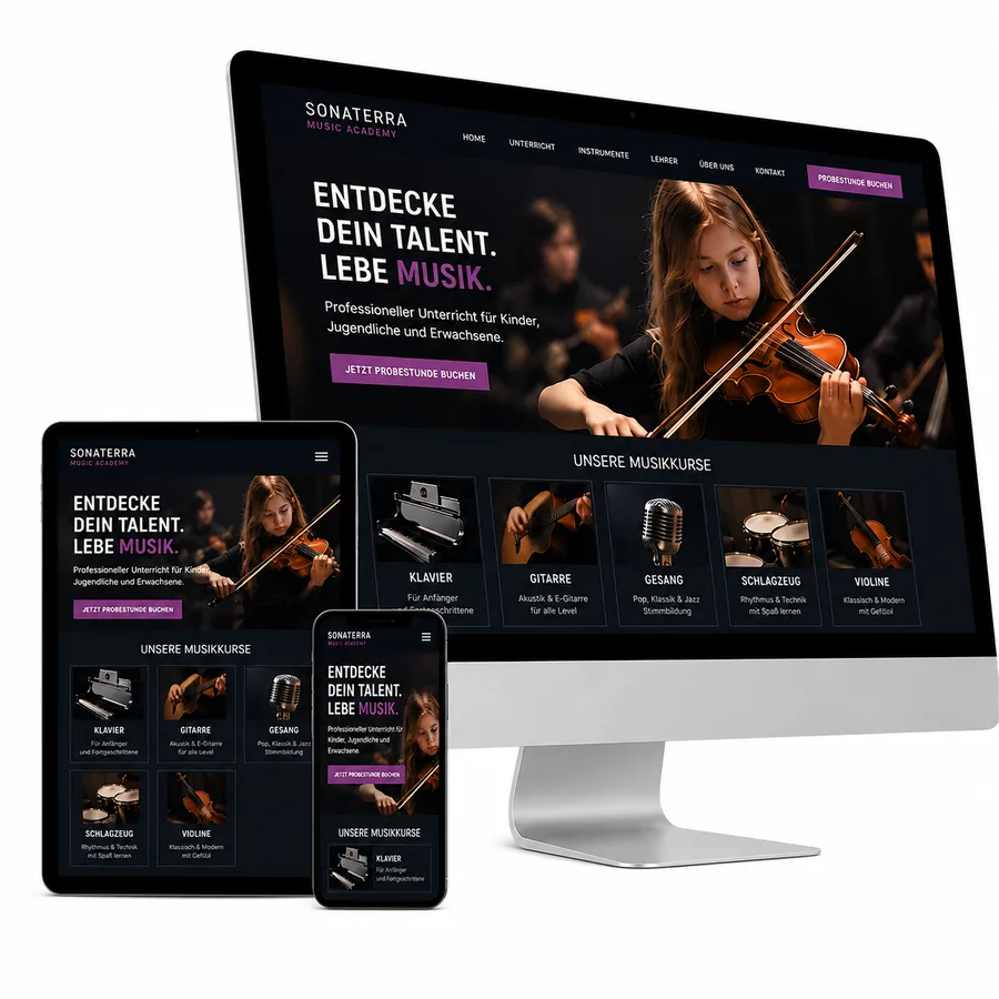 Website-Konzept Referenz: Sonaterra