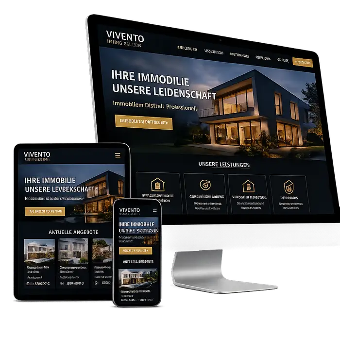 Website-Konzept Referenz: Vivento